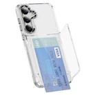 For Samsung Galaxy S23 FE 5G Card Holder Acrylic Hybrid TPU Phone Case(Transparent) - 1