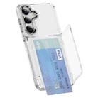 For Samsung Galaxy S24 5G Card Holder Acrylic Hybrid TPU Phone Case(Transparent) - 1