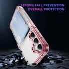 For Samsung Galaxy S24+ 5G Card Holder Acrylic Hybrid TPU Phone Case(Transparent Pink) - 3