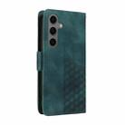 For Samsung Galaxy S24+ 5G Embossed Rhombus Starry Leather Phone Case(Green) - 3