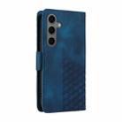 For Samsung Galaxy S24+ 5G Embossed Rhombus Starry Leather Phone Case(Blue) - 3