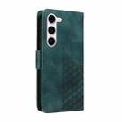 For Samsung Galaxy S23 5G Embossed Rhombus Starry Leather Phone Case(Green) - 3