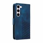 For Samsung Galaxy S23 5G Embossed Rhombus Starry Leather Phone Case(Blue) - 3