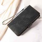 For Samsung Galaxy S23+ 5G Embossed Rhombus Starry Leather Phone Case(Black) - 2