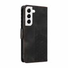 For Samsung Galaxy S22 5G Embossed Rhombus Starry Leather Phone Case(Black) - 3