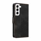 For Samsung Galaxy S22+ 5G Embossed Rhombus Starry Leather Phone Case(Black) - 3