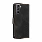 For Samsung Galaxy S21+ 5G Embossed Rhombus Starry Leather Phone Case(Black) - 3