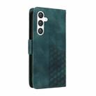 For Samsung Galaxy S23 FE 5G Embossed Rhombus Starry Leather Phone Case(Green) - 3