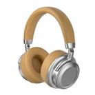 CR-9 Metal Retro Head-mounted Wireless Bluetooth Earphone(Silver Brown) - 1