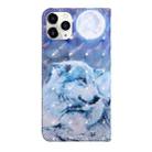 For iPhone 12 Pro Max 3D Painting Pattern Coloured Drawing Horizontal Flip PU Leather Case with Holder & Card Slots & Wallet & Lanyard(Wolf) - 3