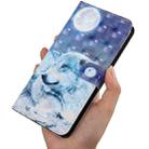 For iPhone 12 Pro Max 3D Painting Pattern Coloured Drawing Horizontal Flip PU Leather Case with Holder & Card Slots & Wallet & Lanyard(Wolf) - 6