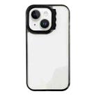 For iPhone 13 Colorful Wavy Circle PC Hybrid TPU Phone Case(Black) - 1