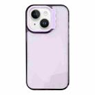 For iPhone 13 Colorful Wavy Circle PC Hybrid TPU Phone Case(Purple) - 1