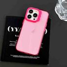 For iPhone 13 Colorful Wavy Circle PC Hybrid TPU Phone Case(Rose Red) - 2