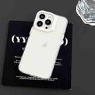 For iPhone 13 Pro Max Colorful Wavy Circle PC Hybrid TPU Phone Case(White) - 2