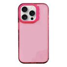 For iPhone 13 Pro Max Colorful Wavy Circle PC Hybrid TPU Phone Case(Rose Red) - 1