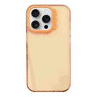 For iPhone 14 Pro Colorful Wavy Circle PC Hybrid TPU Phone Case(Orange) - 1