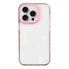 For iPhone 14 Pro Colorful Wavy Circle PC Hybrid TPU Phone Case(Pink) - 1
