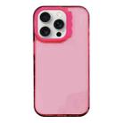 For iPhone 14 Pro Max Colorful Wavy Circle PC Hybrid TPU Phone Case(Rose Red) - 1