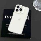 For iPhone 15 Colorful Wavy Circle PC Hybrid TPU Phone Case(White) - 2