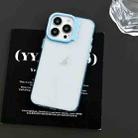 For iPhone 15 Pro Max Colorful Wavy Circle PC Hybrid TPU Phone Case(Blue) - 2
