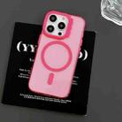 For iPhone 13 MagSafe Colorful Wavy Circle PC Hybrid TPU Phone Case(Rose Red) - 2