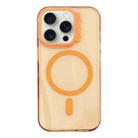 For iPhone 13 Pro MagSafe Colorful Wavy Circle PC Hybrid TPU Phone Case(Orange) - 1