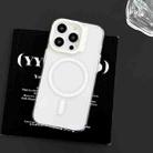 For iPhone 13 Pro Max MagSafe Colorful Wavy Circle PC Hybrid TPU Phone Case(White) - 2