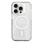 For iPhone 14 Pro Max MagSafe Colorful Wavy Circle PC Hybrid TPU Phone Case(White) - 1