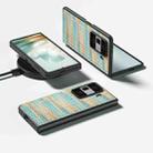 For Honor Magic Vs3 Black Frame Color Lattice Texture PU Phone Case(Blue) - 2