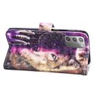 For Samsung Galaxy Note20 3D Painted Pattern Horizontal Flip Leather Case with Holder & Wallet & Card slot & Lanyard(Wind Chime Wolf) - 6