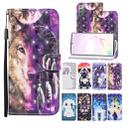 For Samsung Galaxy Note20 3D Painted Pattern Horizontal Flip Leather Case with Holder & Wallet & Card slot & Lanyard(Wind Chime Wolf) - 8