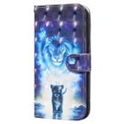 For Samsung Galaxy Note20 3D Painted Pattern Horizontal Flip Leather Case with Holder & Wallet & Card slot & Lanyard(Lion) - 3