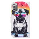 For Samsung Galaxy Note20 3D Painted Pattern Horizontal Flip Leather Case with Holder & Wallet & Card slot & Lanyard(Glasses Dog) - 4