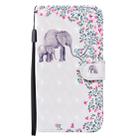 For Samsung Galaxy Note20 Ultra 3D Painted Pattern Horizontal Flip Leather Case with Holder & Wallet & Card slot & Lanyard(Flower Elephant) - 2