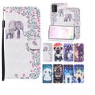 For Samsung Galaxy Note20 Ultra 3D Painted Pattern Horizontal Flip Leather Case with Holder & Wallet & Card slot & Lanyard(Flower Elephant) - 8