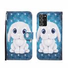 For Samsung Galaxy Note20 Ultra 3D Painted Pattern Horizontal Flip Leather Case with Holder & Wallet & Card slot & Lanyard(Rabbit) - 1