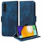 For Samsung Galaxy A13 5G / M13 5G Embossed Rhombus Starry Leather Phone Case(Blue) - 1