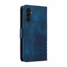 For Samsung Galaxy A13 5G / M13 5G Embossed Rhombus Starry Leather Phone Case(Blue) - 3