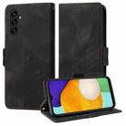 For Samsung Galaxy A13 5G / M13 5G Embossed Rhombus Starry Leather Phone Case(Black) - 1