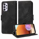 For Samsung Galaxy A32 4G EU Embossed Rhombus Starry Leather Phone Case(Black) - 1