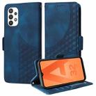 For Samsung Galaxy A32 5G / M32 5G Embossed Rhombus Starry Leather Phone Case(Blue) - 1