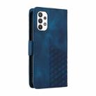 For Samsung Galaxy A32 5G / M32 5G Embossed Rhombus Starry Leather Phone Case(Blue) - 3