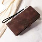 For Samsung Galaxy A33 5G Embossed Rhombus Starry Leather Phone Case(Brown) - 2