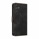 For Samsung Galaxy A55 5G Embossed Rhombus Starry Leather Phone Case(Black) - 3