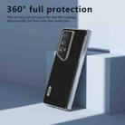 For Honor Magic V2 RSR Porsche Design ABEEL Transparent Frame Genuine Leather Wave Phone Case(Black) - 3