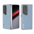 For Honor Magic V2 RSR Porsche Design ABEEL Transparent Frame Genuine Leather Wave Phone Case(Blue) - 1