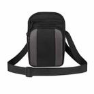 Multifunctional Casual Crossbody Mobile Phone Storage Waist Bag(Dark Grey + Black) - 1