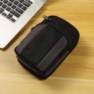 Multifunctional Casual Crossbody Mobile Phone Storage Waist Bag(Dark Grey + Black) - 2