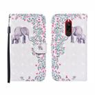 For Xiaomi Redmi 8 / 8A 3D Painted Pattern Horizontal Flip Leather Case with Holder & Wallet & Card slot & Lanyard(Flower Elephant) - 1